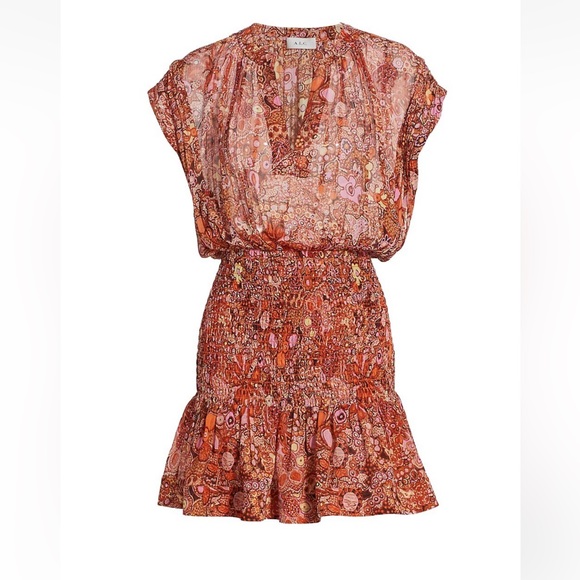 A.L.C. Carly smocked dress - Picture 3 of 4